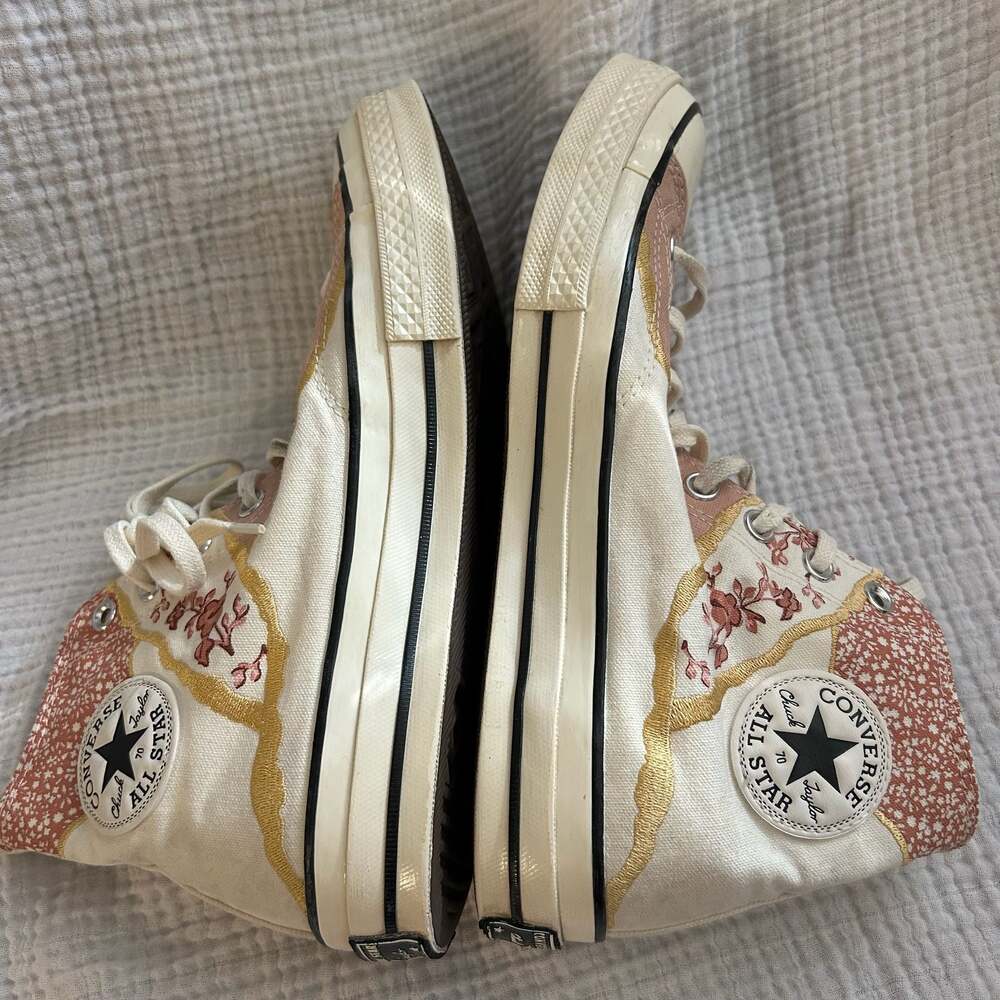 Converse Chuck 70 Egret Golden Florals Multi size 9 men’s - Picture 3 of 10